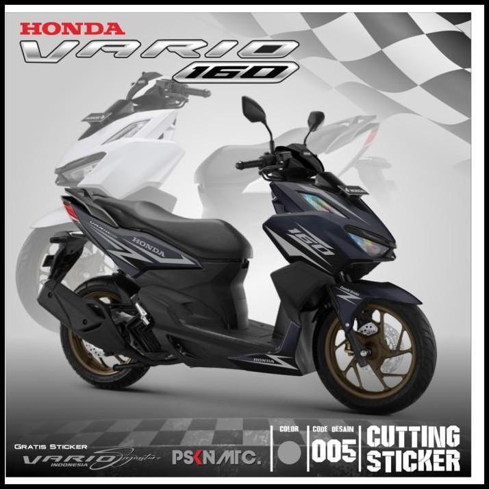 DISKON CUTTING STICKER VARIO 160 2022 SPORTY BODY HITAM 
