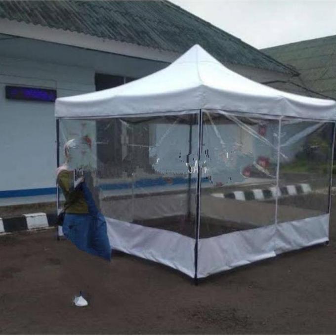 Ready stock tenda lipat 3x3 +dinding putih