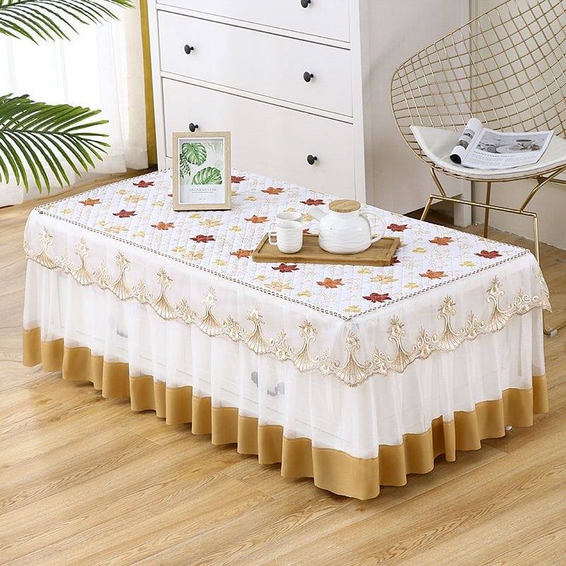 Bisa Custom Ukuran Taplak Meja Tamu Gaya Eropa Renda Nordic Modern Minimalis Mewah Renda Rempel Hnds