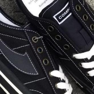 Terbaru Sepatu Compass Retrograde Doble Black Sepatu Compass Full Black Hitam Compas Hitam Cod