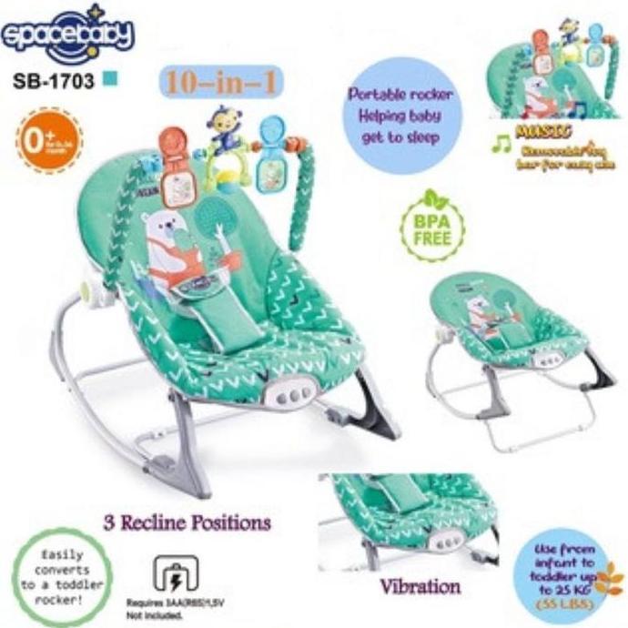 P) BOUNCER SB 1703 kursi goyang getar sepace baby