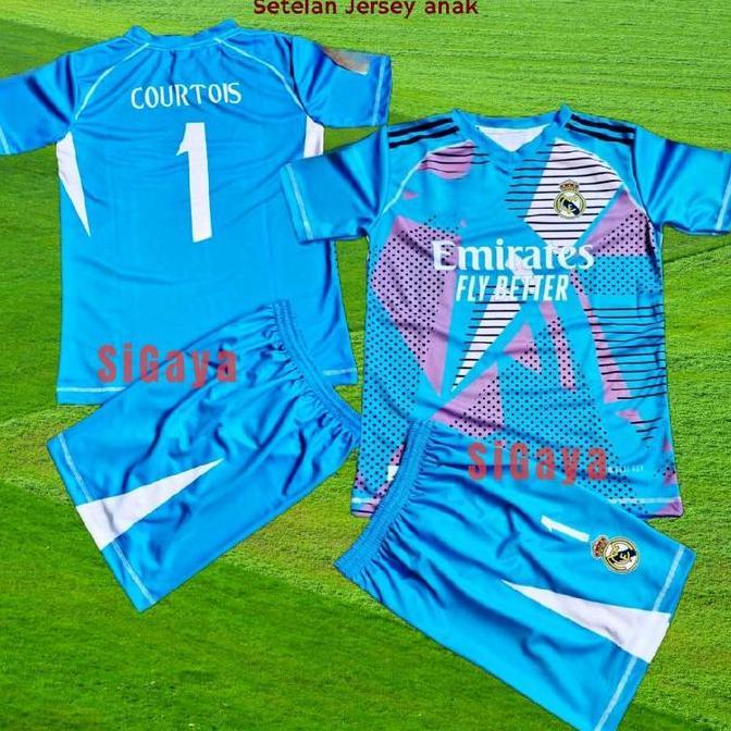 SEOVALITAMASHOP - INSPIRED JERSEY KIPER REAL MADRID ANAK 224 GK FULLSET NYAMAN UNTUK BOLA FUTSAL BAJ