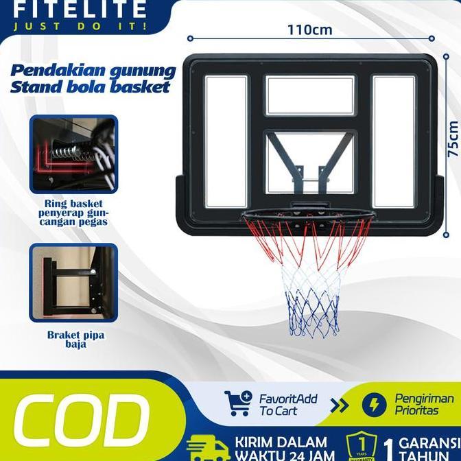SEOVALITAMASHOP - RING BOLA BASKET STANDAR 45CM/NET RING BASKET 12 LOOP/PAPAN RING BASKET PORTABLE U