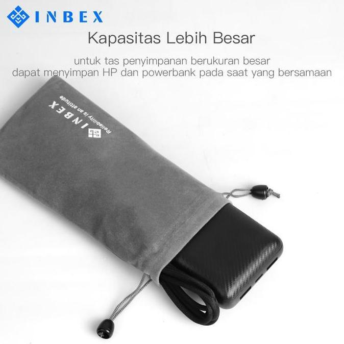 INBEX Earphone Cable Storage Bag Handphone Accessories Bag 10*20cm