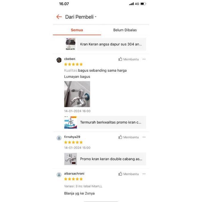 Kran Cabang Double Onda Stainless 1/2 "/ KRAN DOUBLE ONDA/ keran cabang shower keran kran cabang 1/2