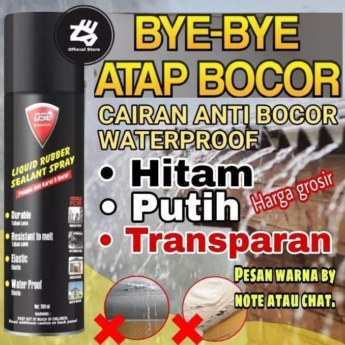 Rubber Sealant Spray Ajaib Waterproof Liquid Rubber Sealant Spray 500 ml - Pelapis Anti Bocor ( Spra