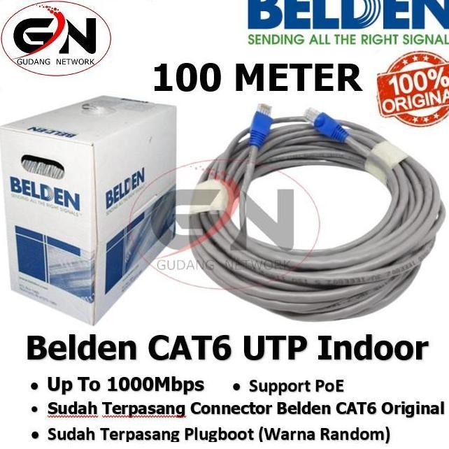 Kabel Lan Belden Utp Cat 6 100M Kabel Utp Cat6 Panjang 100 Meter