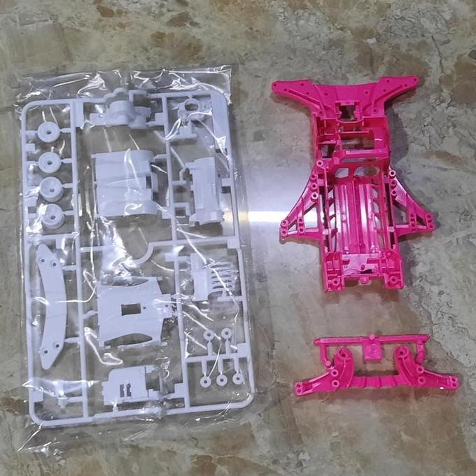 Chassis FMA Pink + Akar + Gearbox Ori Tamiya
