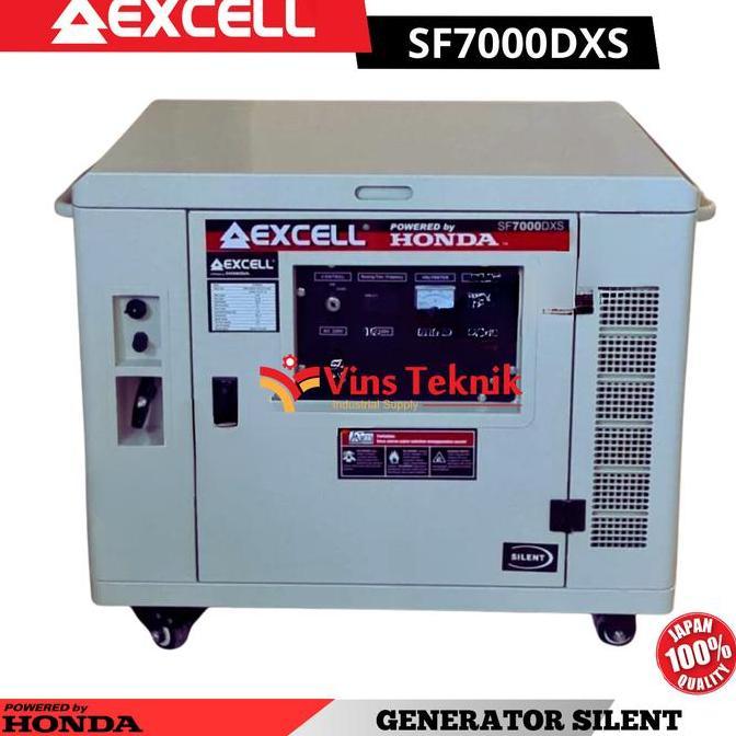 Mesin Genset Silent Generator Bensin 5000W EXCELL SF7000DXS SF 7000 DXS