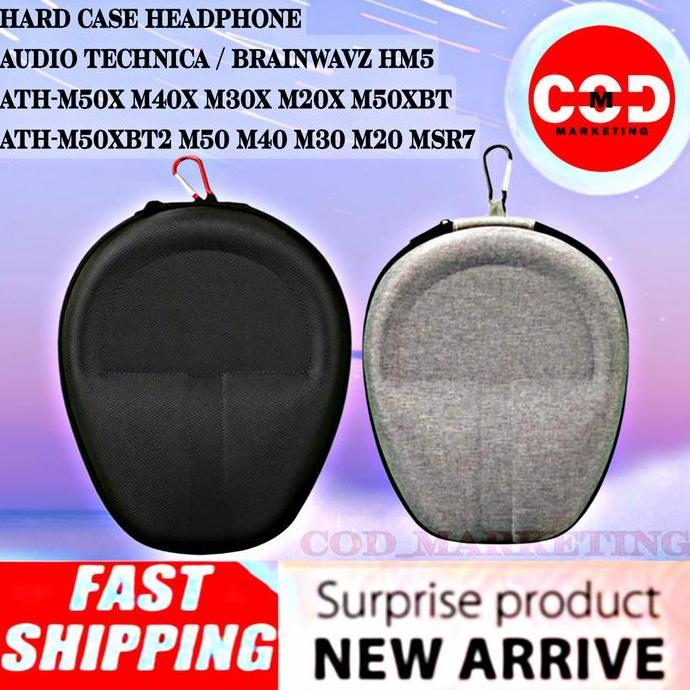 TERMURAH - Hard Case Tas Headphone Audio Technica ATH-M50XBT2 M50XBT M50X M40X