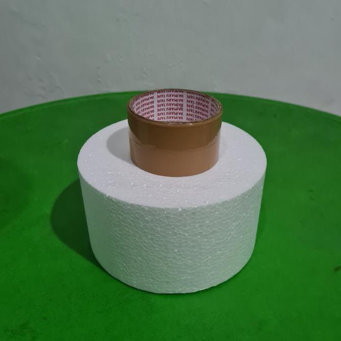 D18x10cm Gabus Styrofoam Bulat Dummy Cake