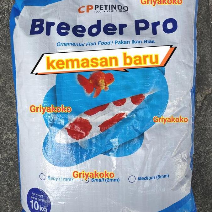 Breeder Pro pakan koi 10kg size S, M,/ pakan koi breeder pro 10 kg