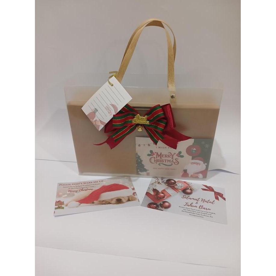 NEW HAMPERS PARCEL NATAL SIOMAY DIMSUM BABI UDANG DENGAN DELUXE BOX + KARTU UCAPAN UNTUK NATAL & TAH