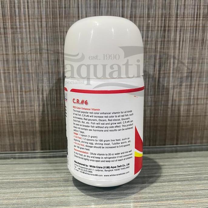 C.R.#6 COLOR RICH #6 VITAMIN MERAH IKAN HIAS ARWANA KOI CR 6 CR6 OBAT (TERBAIK) (TERBARU) (TERMURAH)
