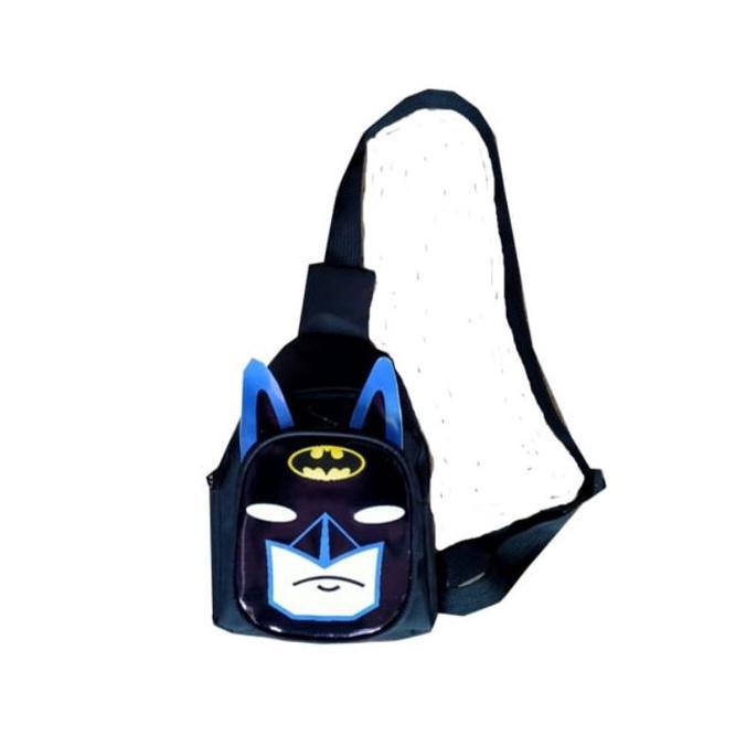 Premium Tas Selempang Anak Batman Black