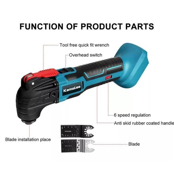 Spesial Kamolee-Mesin Multi Oskilasi-Alat Pemotong Dtm51/Cordless Oskilasi+Bat