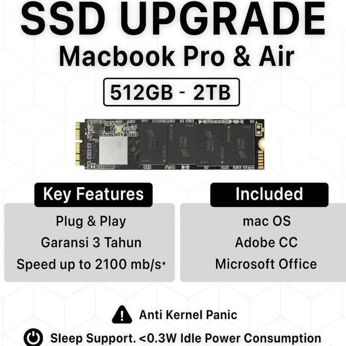TERMURAH - SSD Macbook Pro Retina Air Mac Mini iMac Upgrade 2013 2014 2015 2017