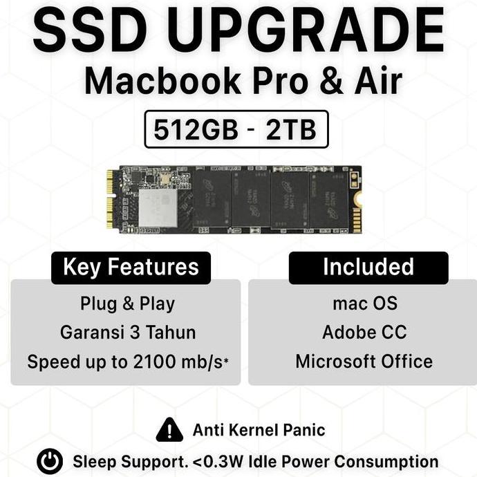 HARGA DISC - SSD Macbook Pro Retina Air Mac Mini iMac Upgrade 2013 2014 2015 2017
