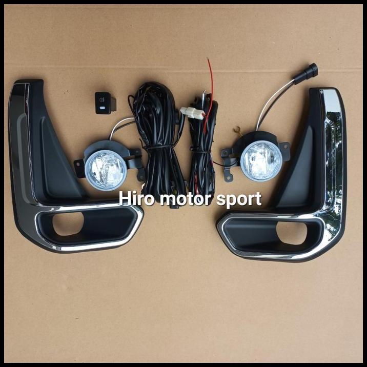 DISKON FOG LAMP LAMPU KABUT HILUX 2021 2022 + COVER CROME 