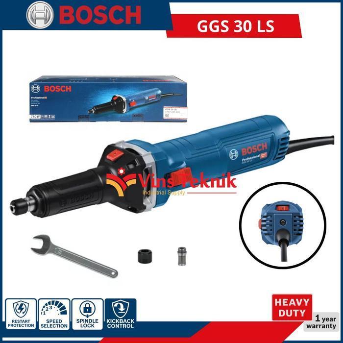 BOSCH GGS 30 LS Mesin Gerinda Lurus Gerinda Botol Die Grinder Tuner 750Watt GGS30LS