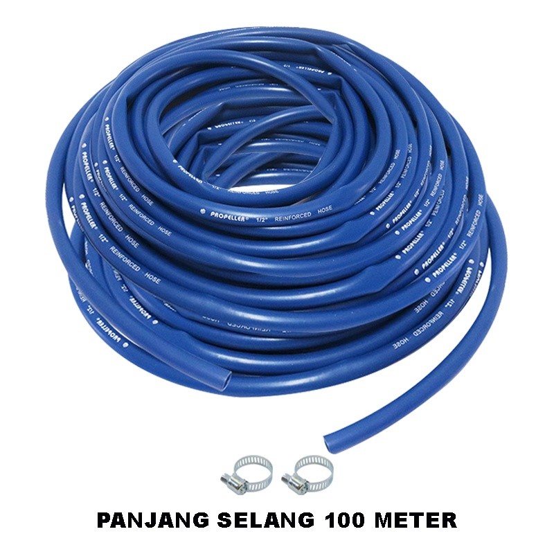 Eelic Sea-P1/2Inch Selang Air Polos 100 Meter Diameter Selang 1/2" Selang Air Multifungsi Original S