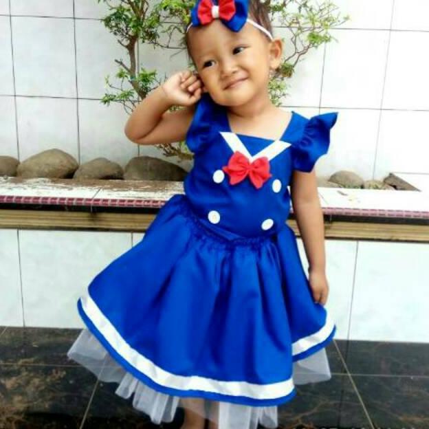 kostum anak donald duck / baju bayi perempuan / cosplay anak perempuan donald duck