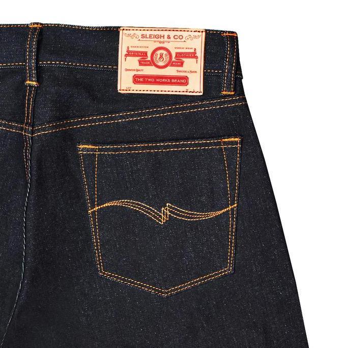 Sleigh & Co - Vhagar 16oz  Pants Denim Selvedge Accent - Extra Black Indigo