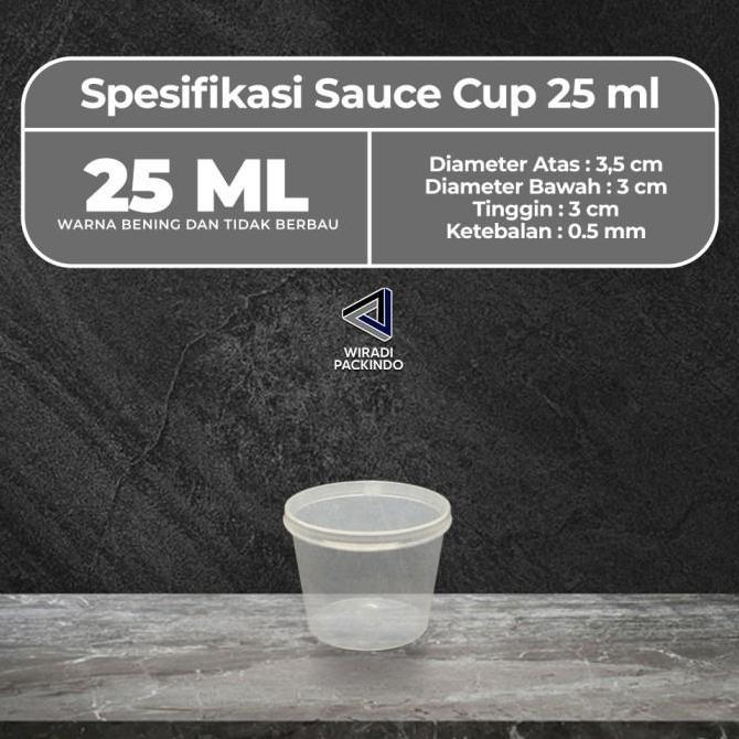 Saus Cup 25ml/ Tempat Saus 25 ml