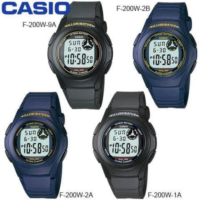 CASIO F-200W-1ADF 2ADF 2BDF 9ADF F200W ORIGINAL
