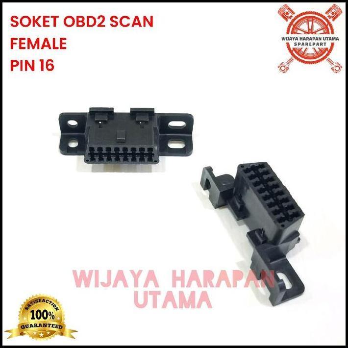 TERBARU SOKET OBD2 ECU CHERY QQ OBD2 SCAN 16 PIN FEMALE SCANNER GARANSI 