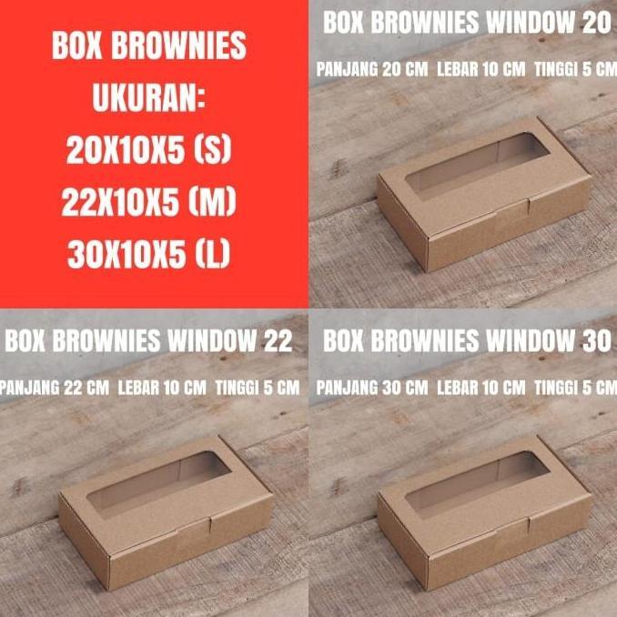 BOX PIZZA MIKA WINDOW - KOTAK BROWNIES - BOX KARTON SERBAGUNA