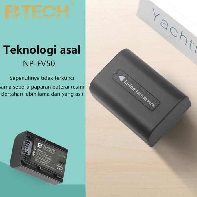Btech Battery Sony Charger Baterai Np-Fv50 For Sony Np-Fv50 Np-Fv70 Np-Fv100 Np-Fh50 Np-Fh100 Kamera
