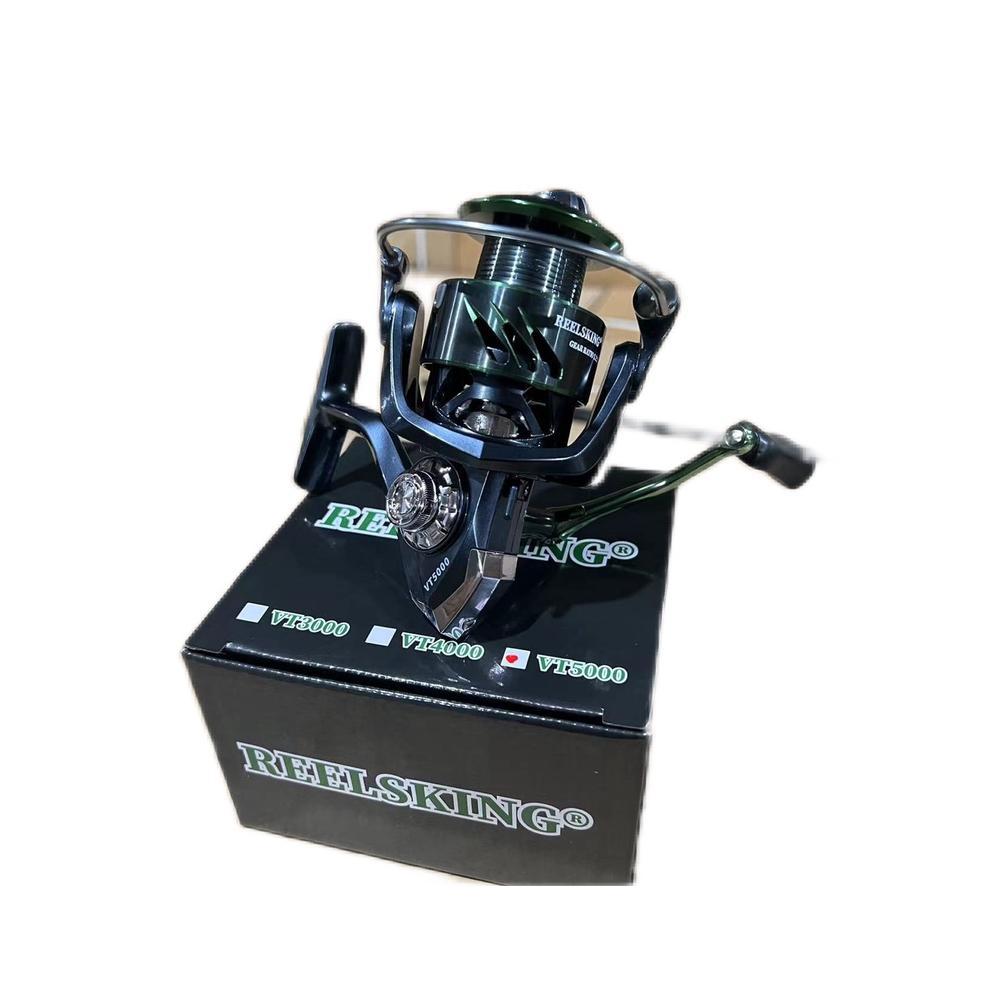 Solara - Power Handle Gulungan Pancing Reelsking Vt 2000 -7000 Warna Hitam Hijau Spinning Reel Spool