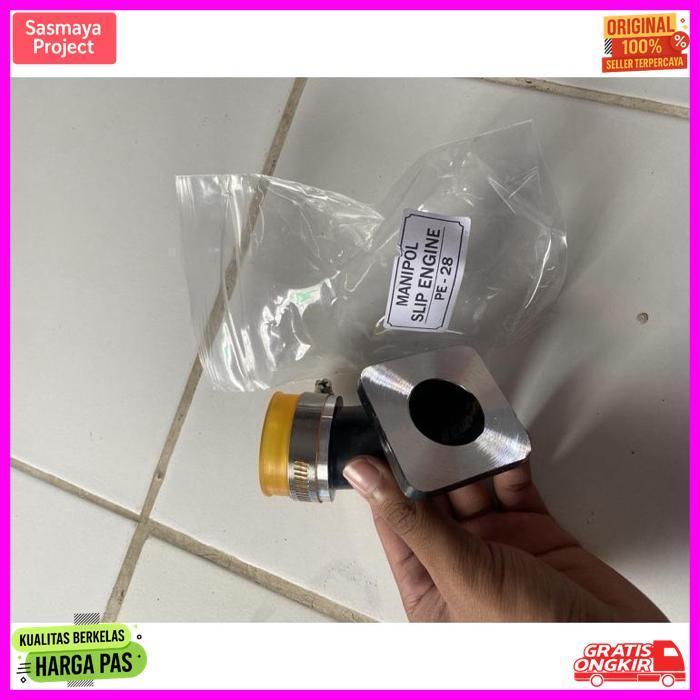 Exclusive Manipol Manifold Intake Teflon Sleep Engine Bebek Matic Pe/Pwk 28 Pe 35