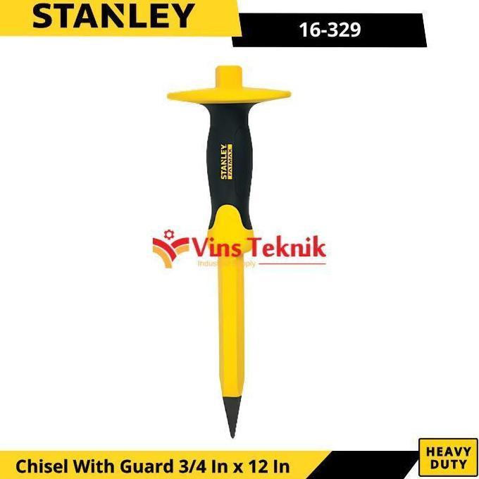 STANLEY 16-329 Pahat Beton Chisel Concrete With Guard 3-4 in x 12 in 16-329