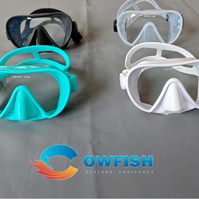 Cowfish Kacamata Selam Dewasa Snorkel Mask Peralatan Menyelam Masker Diving 18S