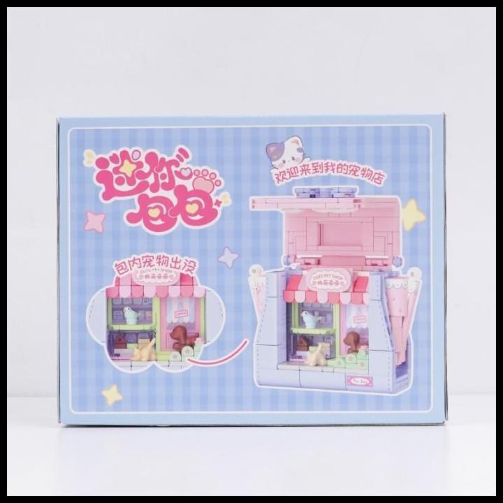 OhSome  Wekki Building Block Mainan Rakit Brick Blok Susun 3D Diy Cute Disney Bag Series / Balok Sus