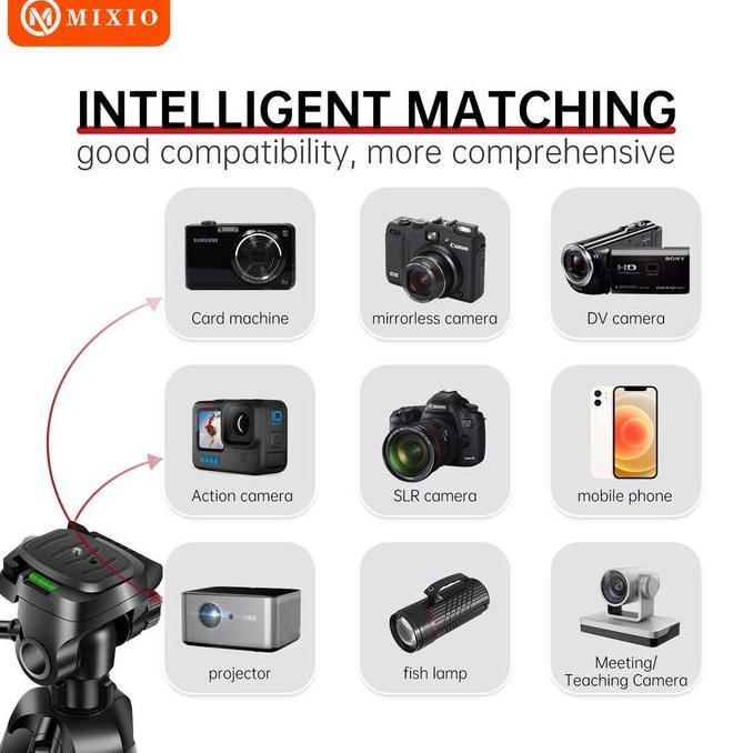 MIXIO 3522 170CM PREMIUM Tripod+Bluetooth Remote+Bag Profesional