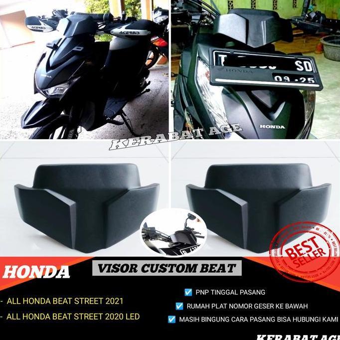 Aksesoris Beat Street 2021 Variasi Visor Custom Batok Depan Restock