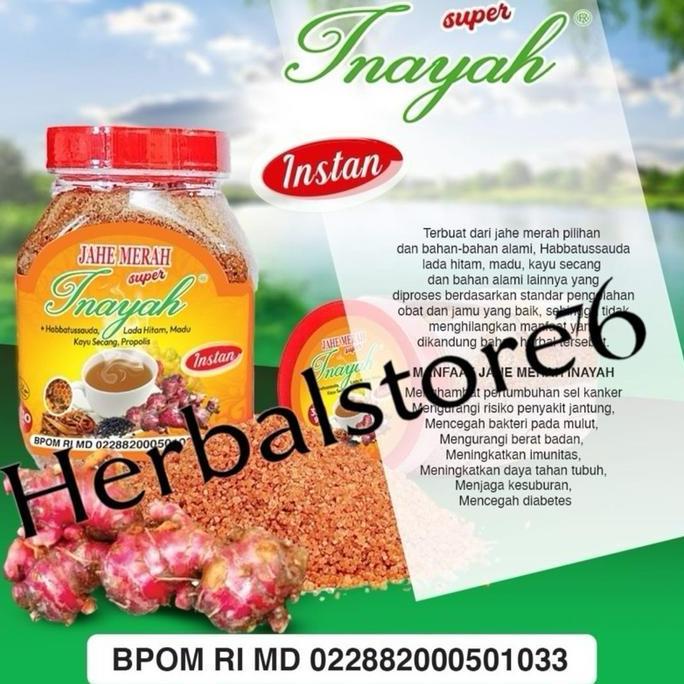 Woiiini- Jahe Merah Inayah Jahe Toples Asli 330Gr