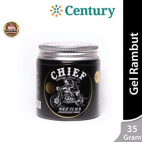 Chief Solid Black Pomade 35g / Hair Styling / Pomade / Gaya Rambut