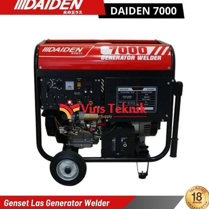 DAIDEN 7000 Generator Welder Mesin Las Genset 5000Watt Las Inverter Power Generator Welding Las 200A