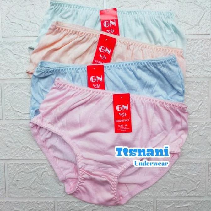 Wkwkwk- Cd Wanita Golden Nick Jumbo Bahan Katun | Celana Dalam Wanita Lusinan Ukuran Besar