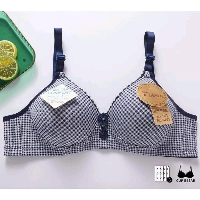 Wkwkwk- Bra/Bh Tiana Tampa Kawat B108 Cup Besar-B