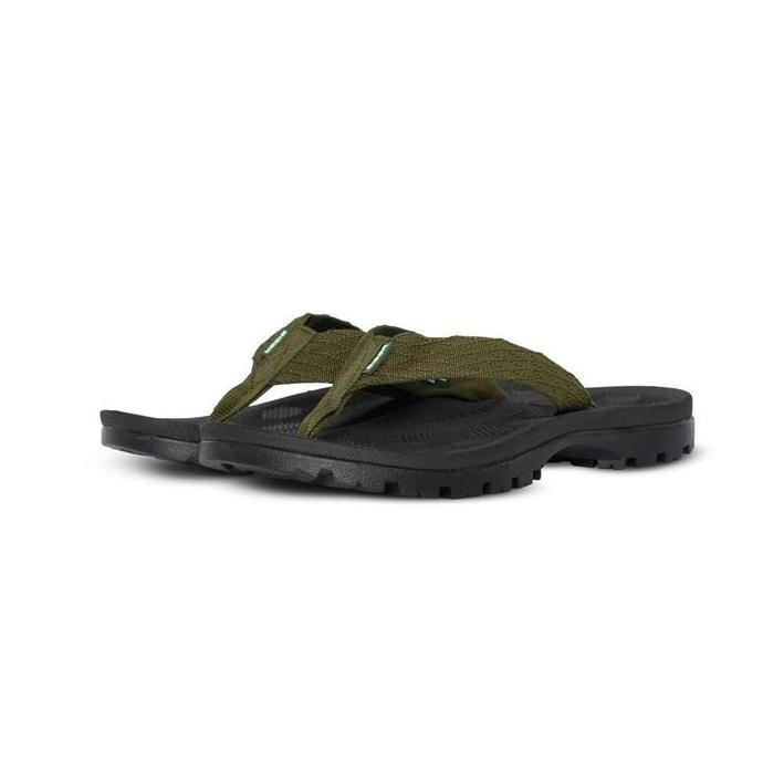 EIGER BHARDEV PINCH SOLE BLACK SANDALS