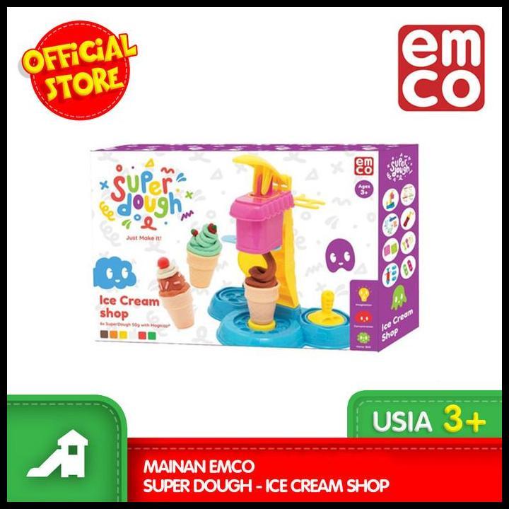 Mainan Emco Super Dough - Ice Cream Shop 100% Original
