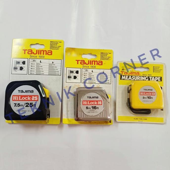 Sale Tajima Meteran 3 / 5 / 7.5 Meter Japan Ori