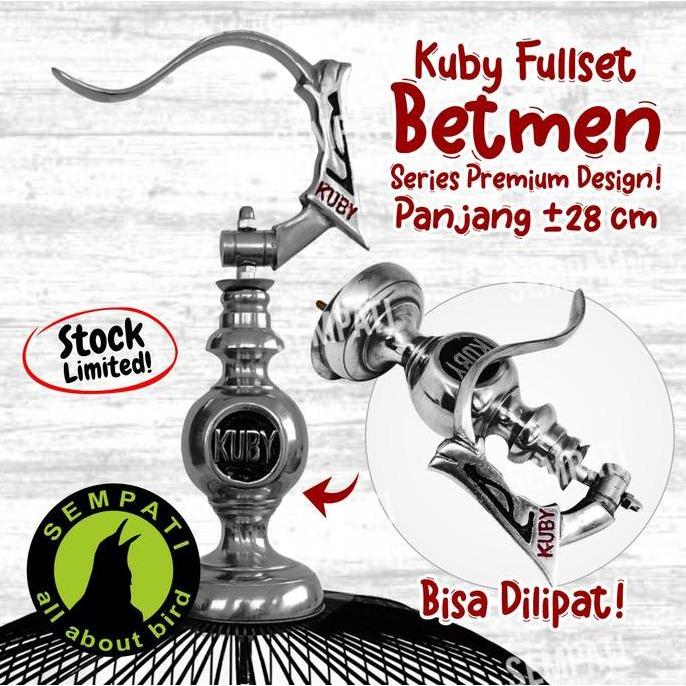 Kicaudor- Sempati Gantungan Sangkar Lovebird Lipat Kuby Motif Batman Fullset Pion Gantungan Kandang 