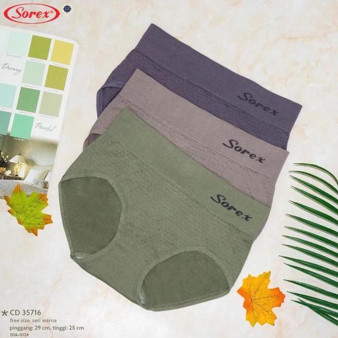 Nyaman- Sorex - Cd/Celana Dalam Wanita Dewasa Sorex 35716  Cd Sorex Rajut High Waist Semi Korset Lem