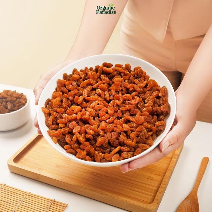 Sunakku- Kismis Golden Raisin 500 Gram / Kismis Golden Simin Premium 500 Gram Manis By Organic Parad